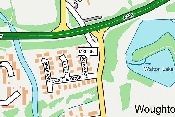 MK6 3BL map - OS OpenMap – Local (Ordnance Survey)