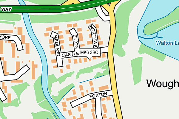 MK6 3BQ map - OS OpenMap – Local (Ordnance Survey)