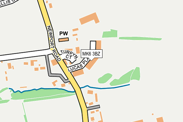 MK6 3BZ map - OS OpenMap – Local (Ordnance Survey)