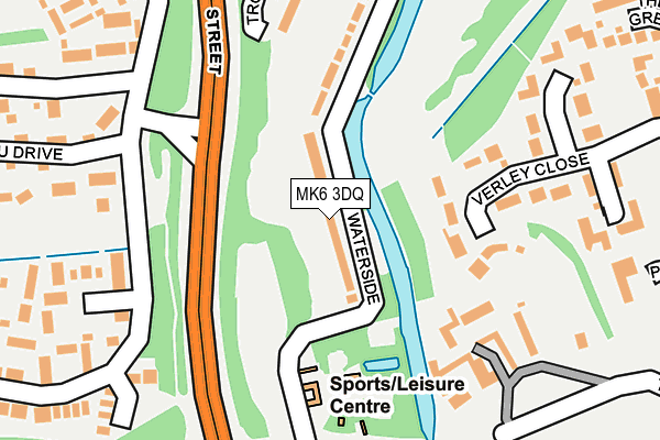 MK6 3DQ map - OS OpenMap – Local (Ordnance Survey)