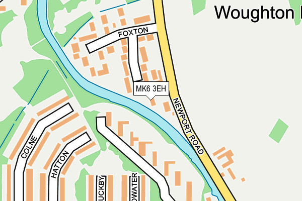 MK6 3EH map - OS OpenMap – Local (Ordnance Survey)