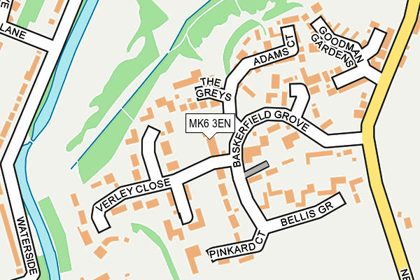 MK6 3EN map - OS OpenMap – Local (Ordnance Survey)