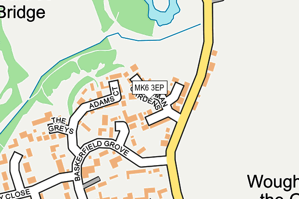 MK6 3EP map - OS OpenMap – Local (Ordnance Survey)