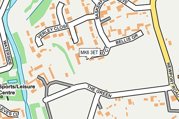 MK6 3ET map - OS OpenMap – Local (Ordnance Survey)