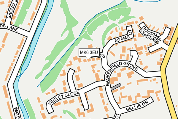 MK6 3EU map - OS OpenMap – Local (Ordnance Survey)