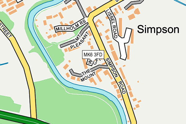 MK6 3FD map - OS OpenMap – Local (Ordnance Survey)