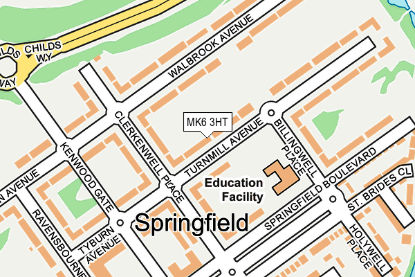 MK6 3HT map - OS OpenMap – Local (Ordnance Survey)