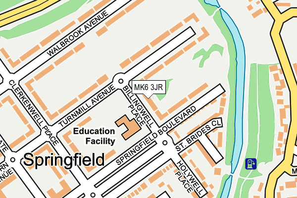 MK6 3JR map - OS OpenMap – Local (Ordnance Survey)