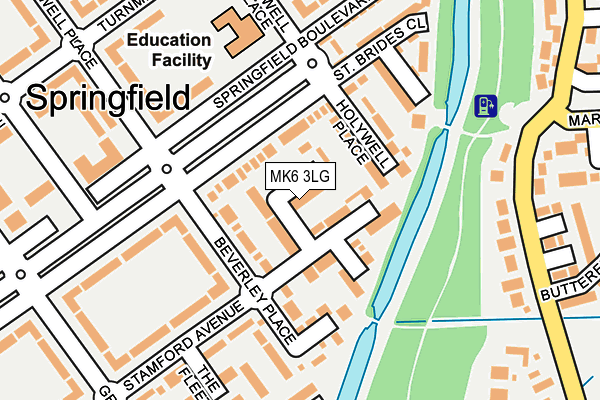 MK6 3LG map - OS OpenMap – Local (Ordnance Survey)