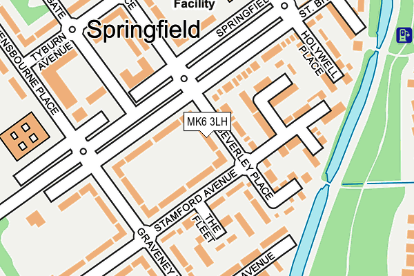 MK6 3LH map - OS OpenMap – Local (Ordnance Survey)