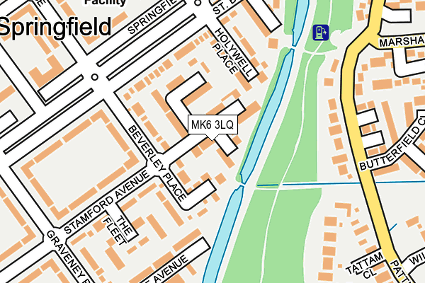 MK6 3LQ map - OS OpenMap – Local (Ordnance Survey)