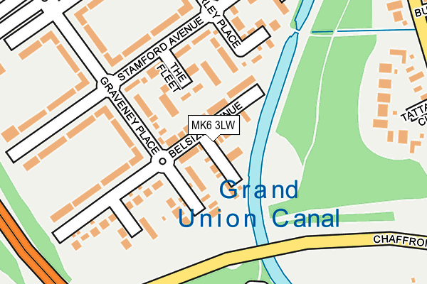 MK6 3LW map - OS OpenMap – Local (Ordnance Survey)