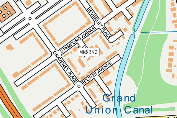 MK6 3ND map - OS OpenMap – Local (Ordnance Survey)