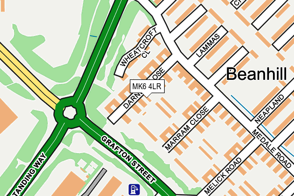 MK6 4LR map - OS OpenMap – Local (Ordnance Survey)