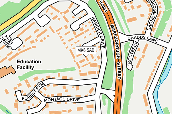 MK6 5AB map - OS OpenMap – Local (Ordnance Survey)