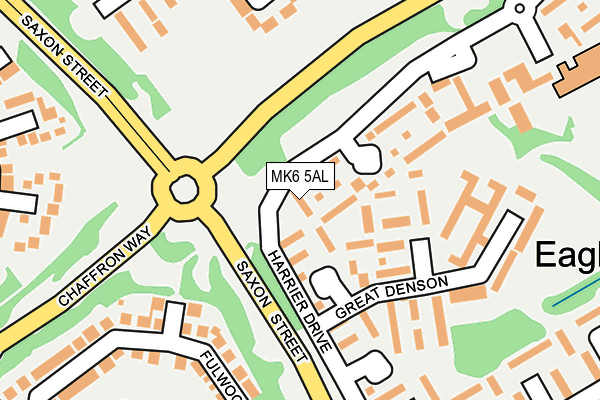 MK6 5AL map - OS OpenMap – Local (Ordnance Survey)