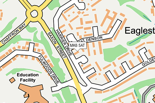 MK6 5AT map - OS OpenMap – Local (Ordnance Survey)