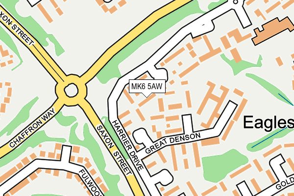MK6 5AW map - OS OpenMap – Local (Ordnance Survey)