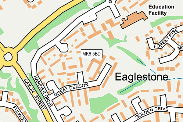 MK6 5BD map - OS OpenMap – Local (Ordnance Survey)