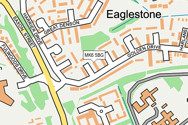 MK6 5BG map - OS OpenMap – Local (Ordnance Survey)