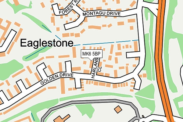 MK6 5BP map - OS OpenMap – Local (Ordnance Survey)