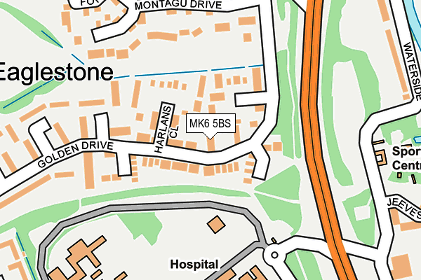 MK6 5BS map - OS OpenMap – Local (Ordnance Survey)