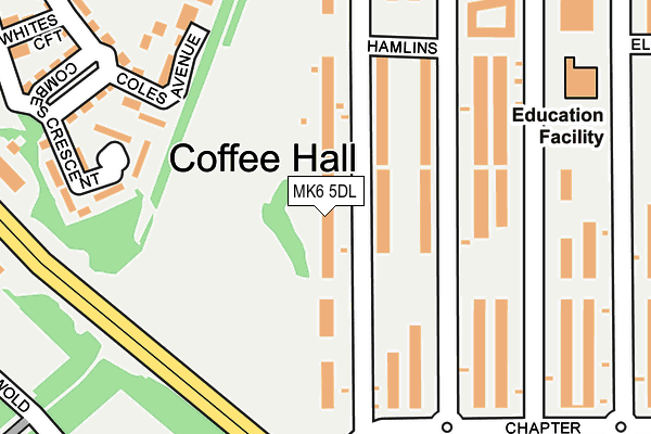 MK6 5DL map - OS OpenMap – Local (Ordnance Survey)