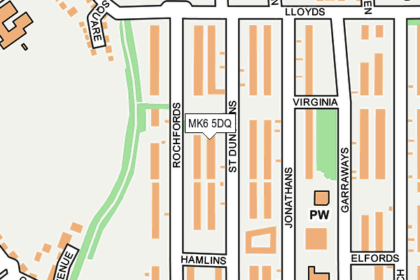 MK6 5DQ map - OS OpenMap – Local (Ordnance Survey)