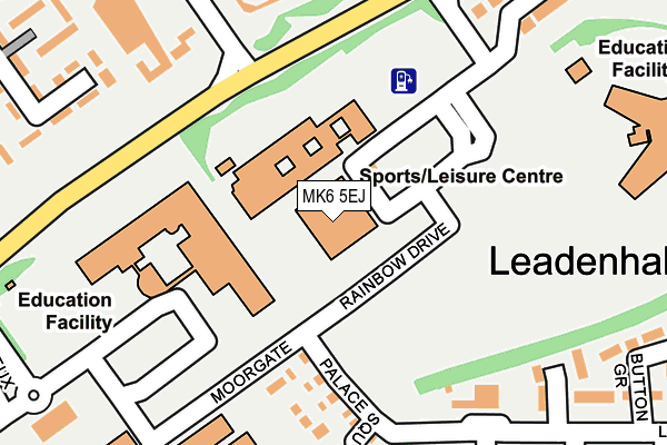 MK6 5EJ map - OS OpenMap – Local (Ordnance Survey)