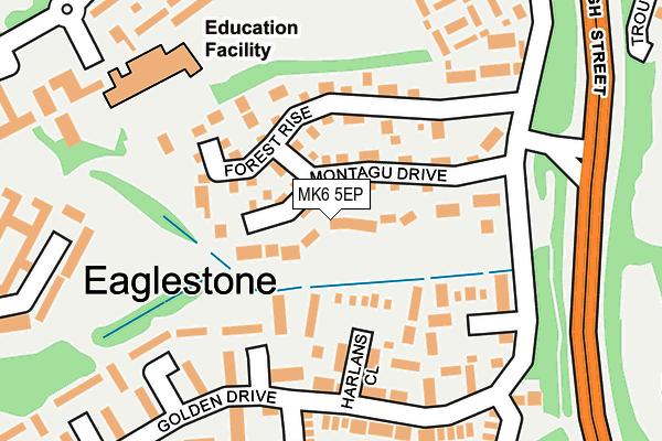 MK6 5EP map - OS OpenMap – Local (Ordnance Survey)