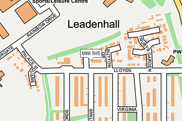 MK6 5HS map - OS OpenMap – Local (Ordnance Survey)