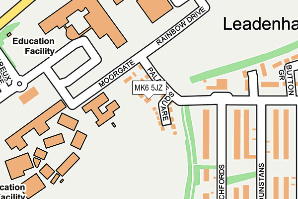 MK6 5JZ map - OS OpenMap – Local (Ordnance Survey)