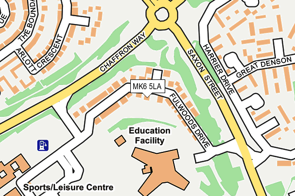 MK6 5LA map - OS OpenMap – Local (Ordnance Survey)