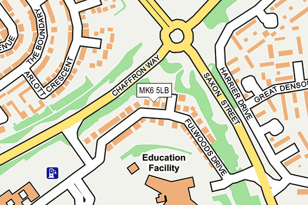 MK6 5LB map - OS OpenMap – Local (Ordnance Survey)