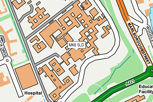 MK6 5LD map - OS OpenMap – Local (Ordnance Survey)