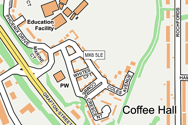 MK6 5LE map - OS OpenMap – Local (Ordnance Survey)