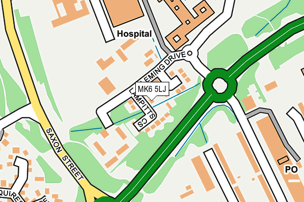 MK6 5LJ map - OS OpenMap – Local (Ordnance Survey)