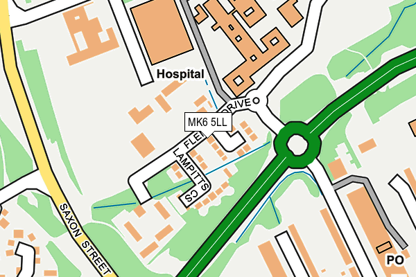 MK6 5LL map - OS OpenMap – Local (Ordnance Survey)