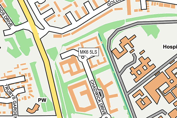 MK6 5LS map - OS OpenMap – Local (Ordnance Survey)