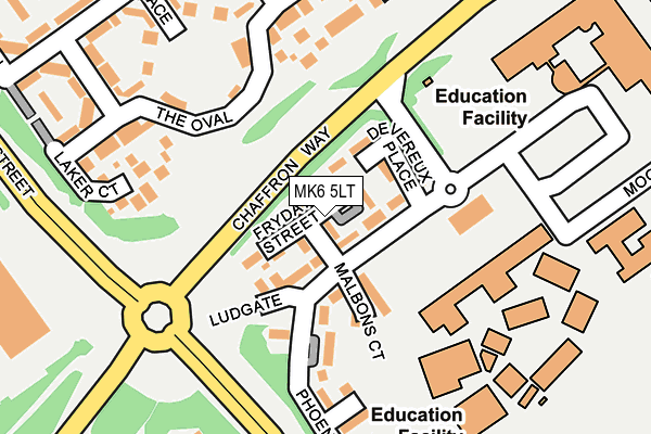 MK6 5LT map - OS OpenMap – Local (Ordnance Survey)