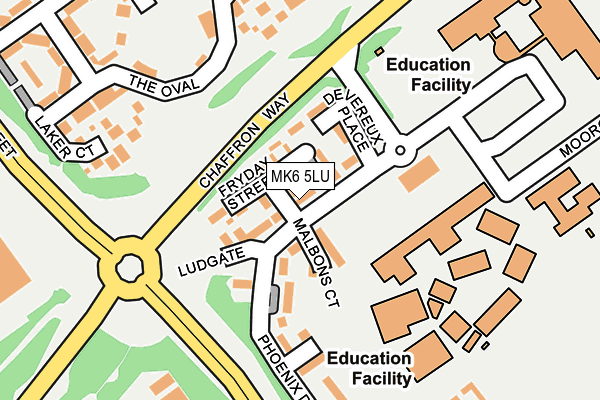 MK6 5LU map - OS OpenMap – Local (Ordnance Survey)