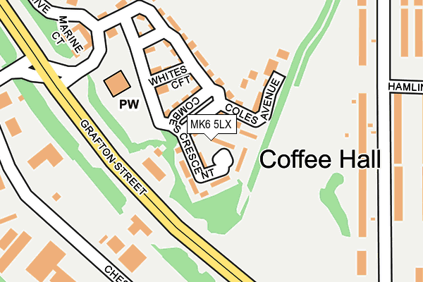 MK6 5LX map - OS OpenMap – Local (Ordnance Survey)