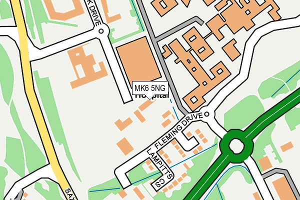 MK6 5NG map - OS OpenMap – Local (Ordnance Survey)