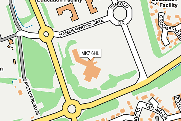 MK7 6HL map - OS OpenMap – Local (Ordnance Survey)