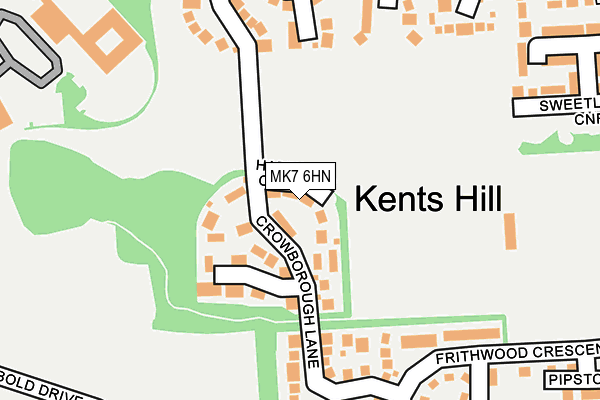 MK7 6HN map - OS OpenMap – Local (Ordnance Survey)