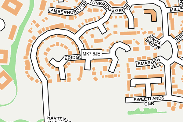 MK7 6JE map - OS OpenMap – Local (Ordnance Survey)