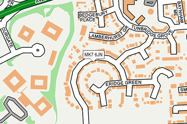 MK7 6JN map - OS OpenMap – Local (Ordnance Survey)