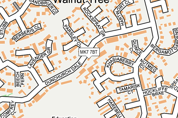 MK7 7BT map - OS OpenMap – Local (Ordnance Survey)