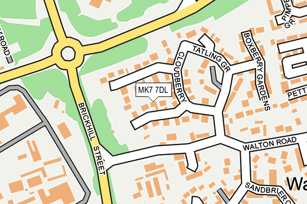 MK7 7DL map - OS OpenMap – Local (Ordnance Survey)