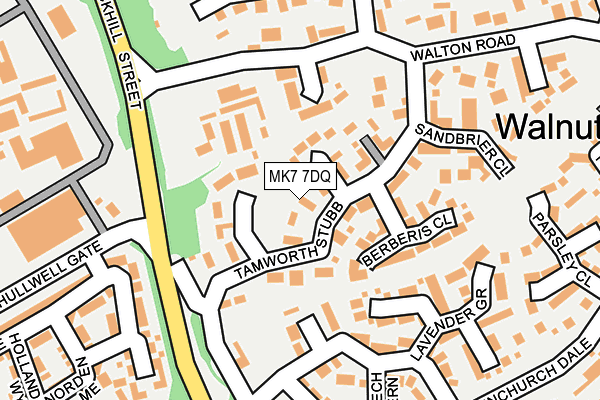 MK7 7DQ map - OS OpenMap – Local (Ordnance Survey)